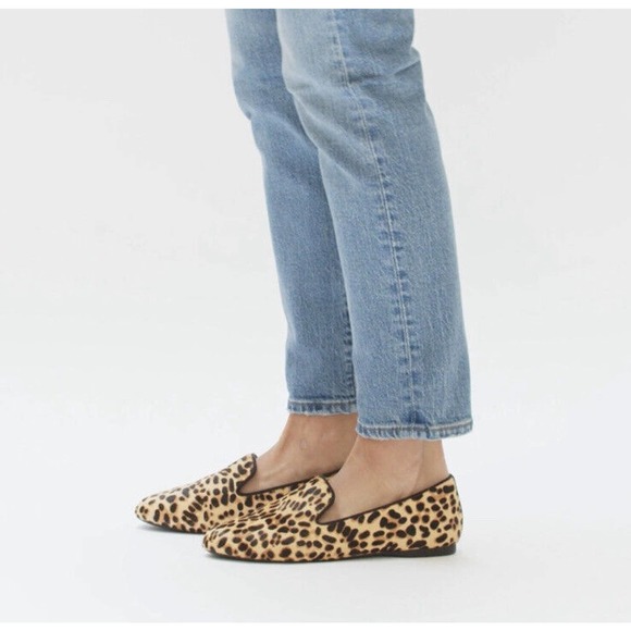 Birdies Cheetah Leopard Calf Hair Starling Slip On Loafer Flat Shoes Size 7 - Picture 6 of 11